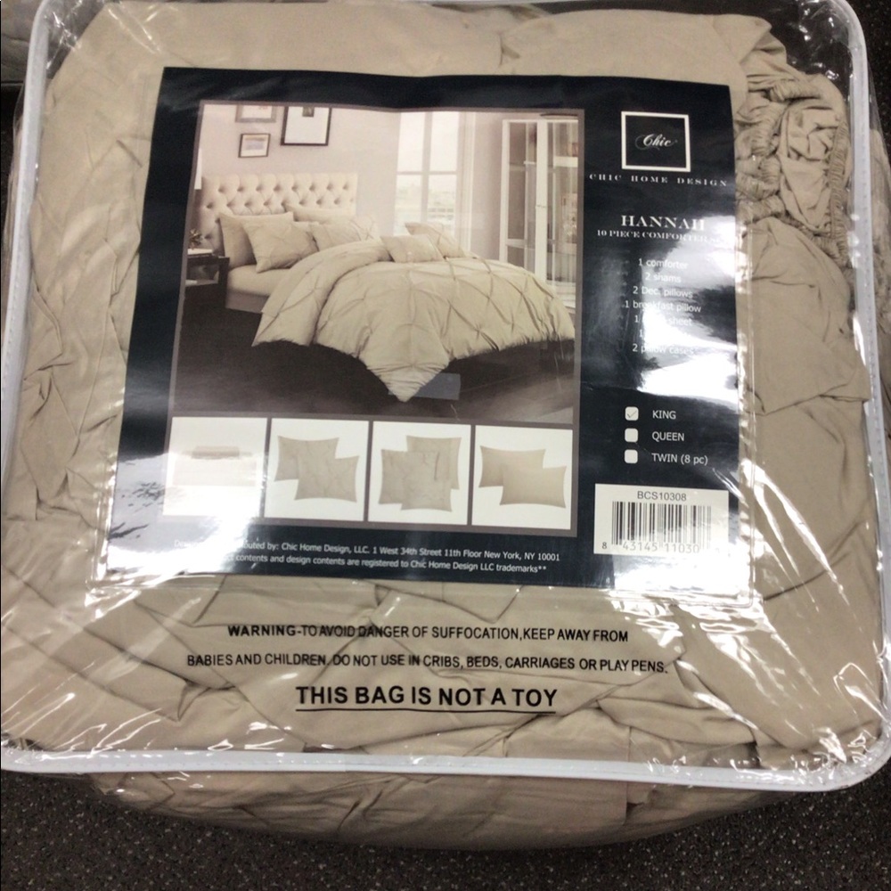 Chic home design comforter set